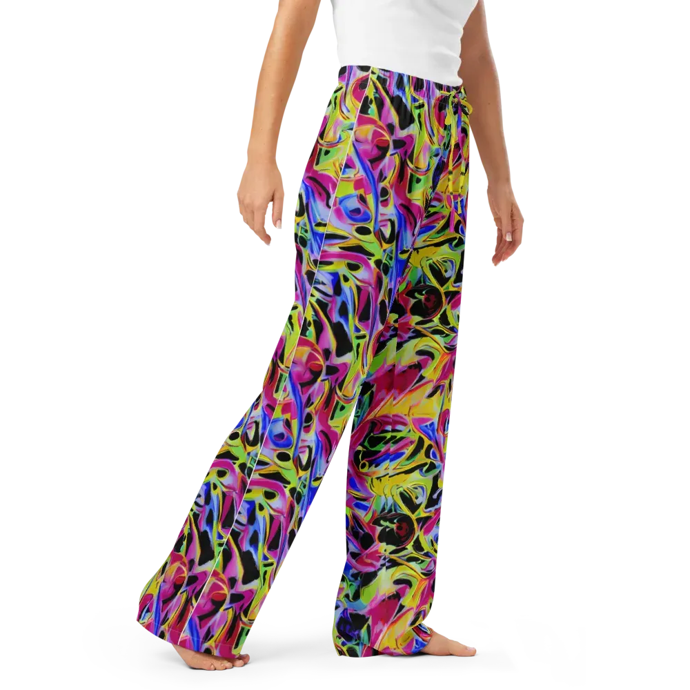 Pulse of Color on Women's Pajama Pants — Right Front