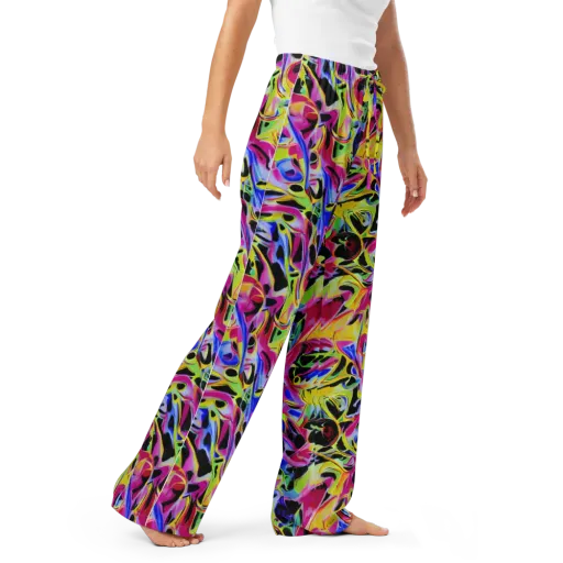 Pulse of Color on a Women's Pajama Pants
