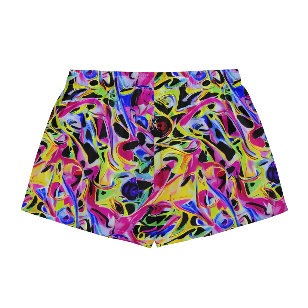 Pulse of Color on Women's Pajama Shorts — Back