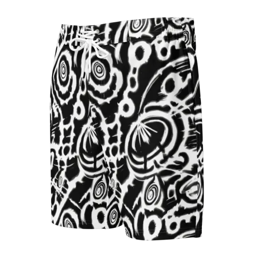 Abstract Undertow on a Men's Board Shorts