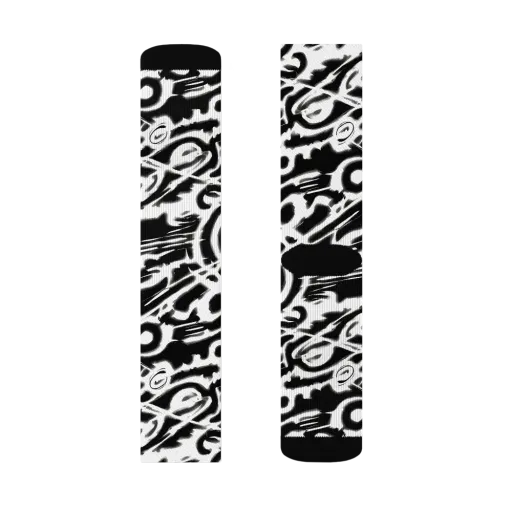Abstract Undertow on a Socks
