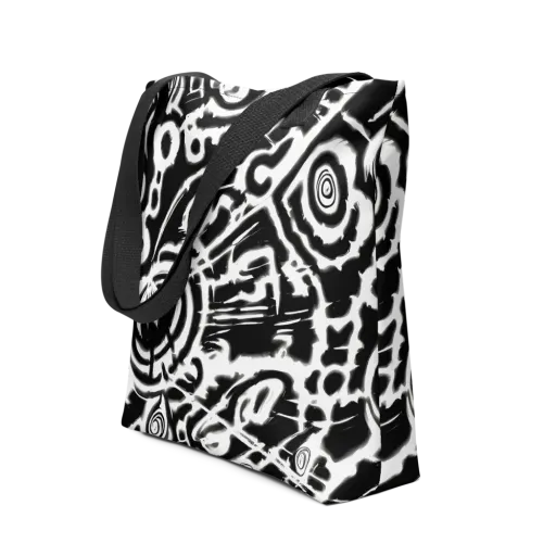 Abstract Undertow on a Tote Bag