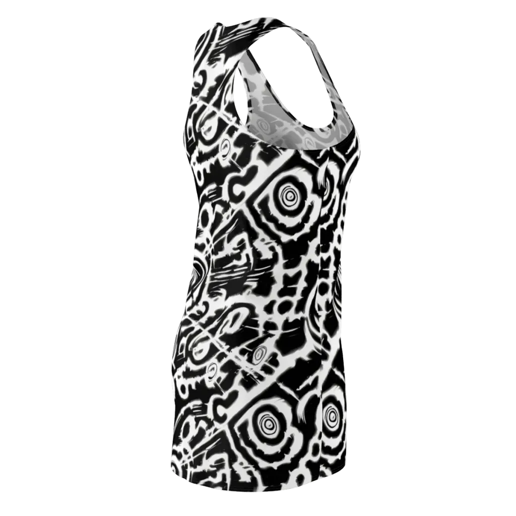 Abstract Undertow on Racerback Dress — Back Side