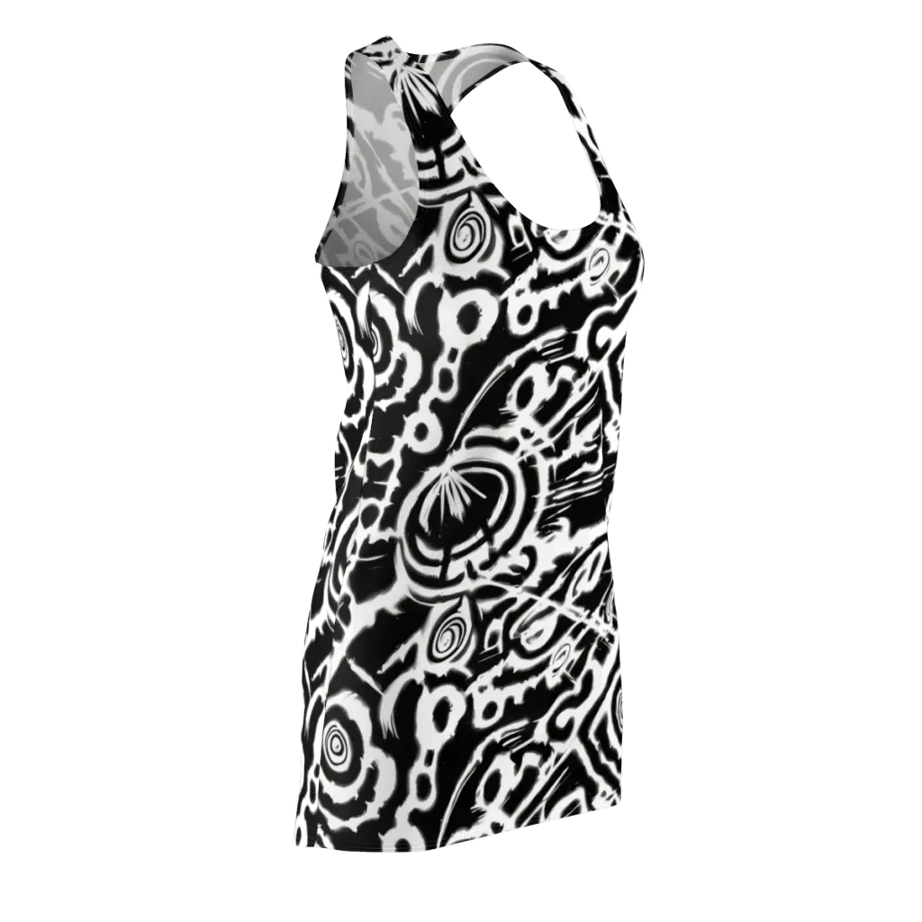 Abstract Undertow on Racerback Dress — Front Side