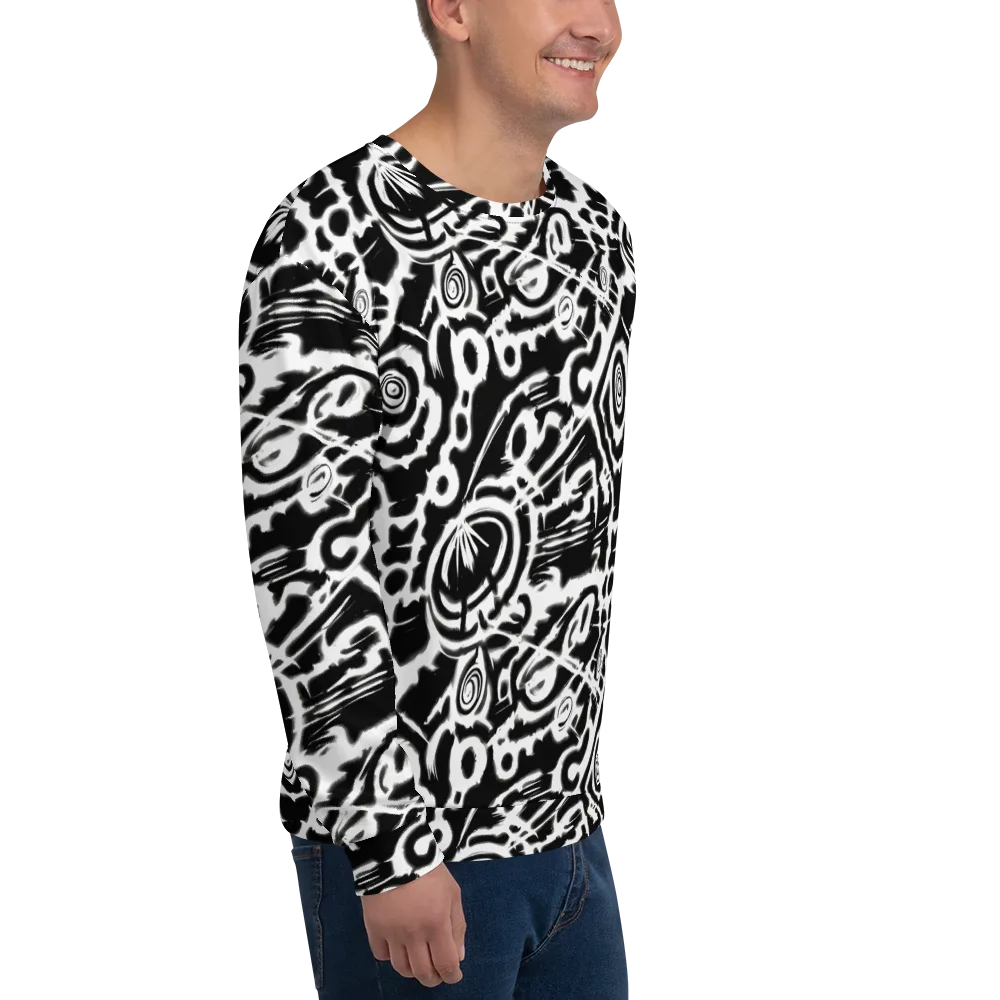 Abstract Undertow on Sweatshirt — Right Front