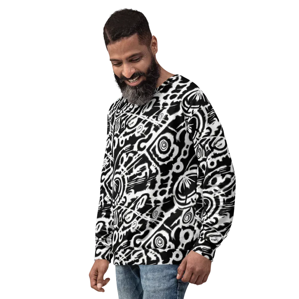 Abstract Undertow on Sweatshirt — Left Front
