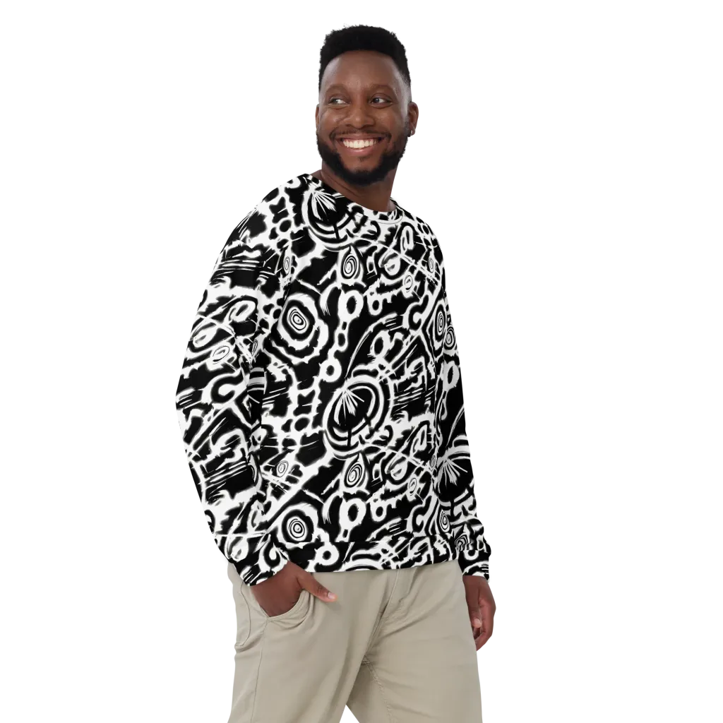 Abstract Undertow on Sweatshirt — Front