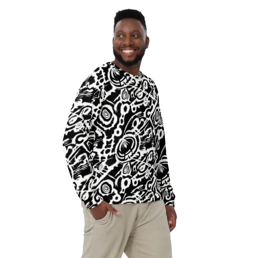 Abstract Undertow on a Sweatshirt