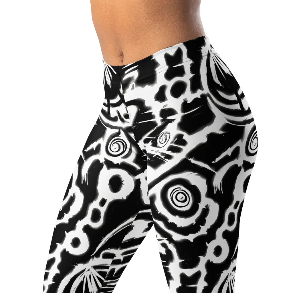 Abstract Undertow on Leggings — Left Front