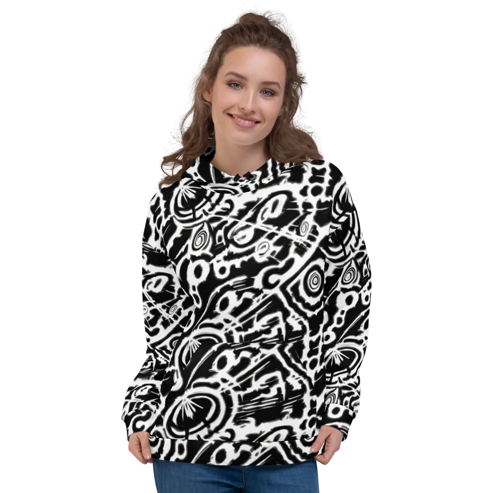 Abstract Undertow on Hoodie — Front