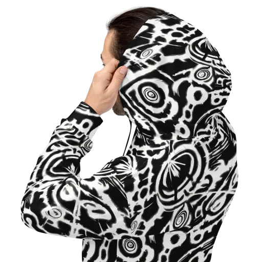 Abstract Undertow on a Hoodie