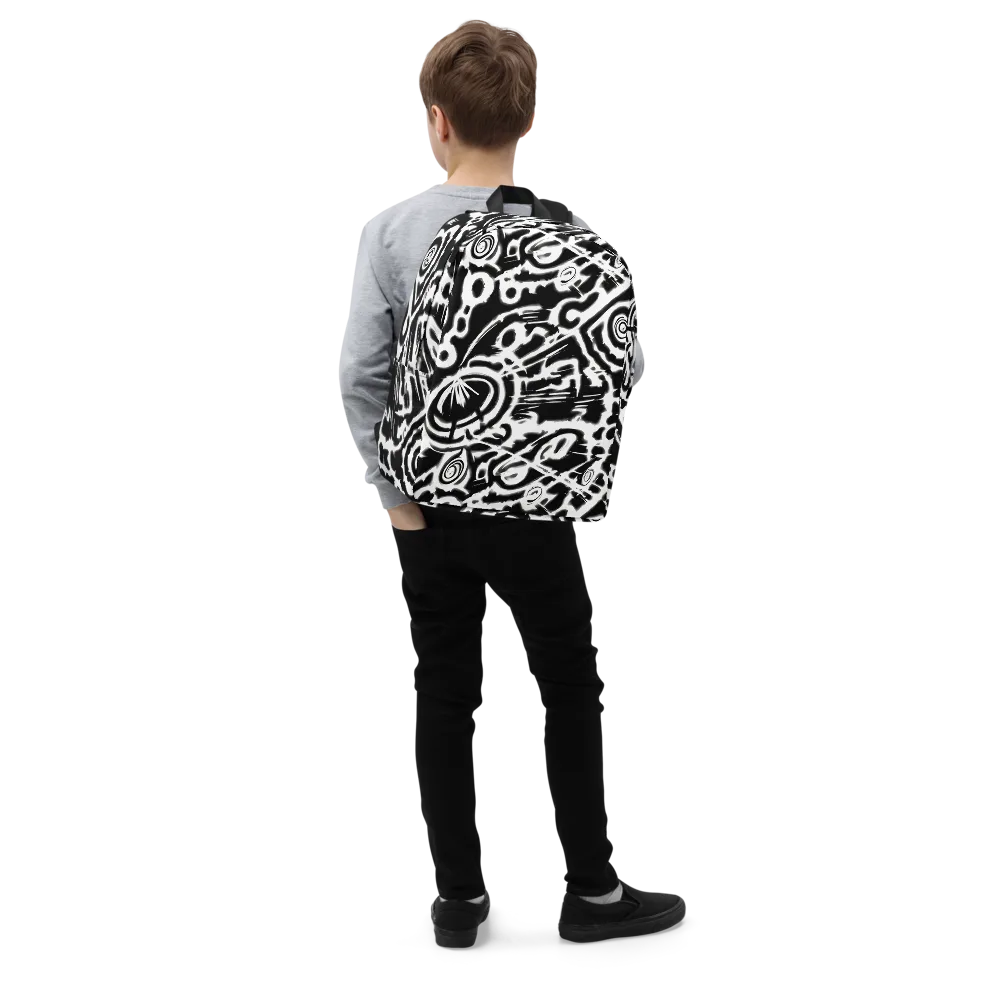 Abstract Undertow on Minimalist Backpack — Right Front