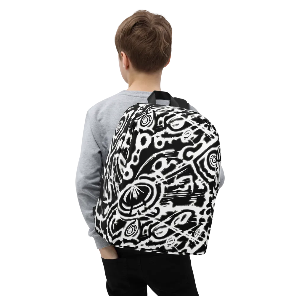 Abstract Undertow on Minimalist Backpack — Zoomed-in