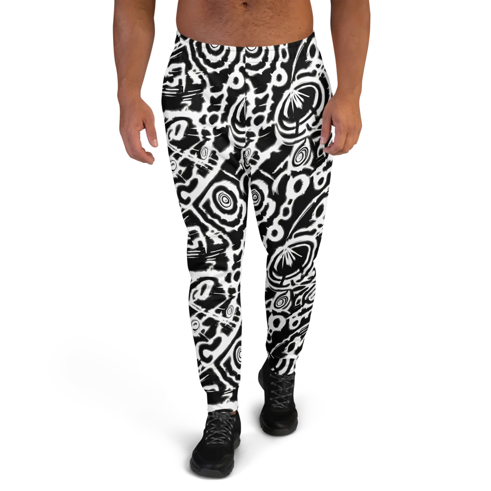 Abstract Undertow on Men's Joggers — Front