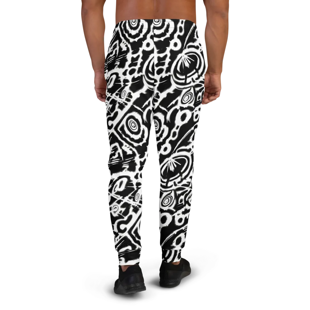 Abstract Undertow on Men's Joggers — Back