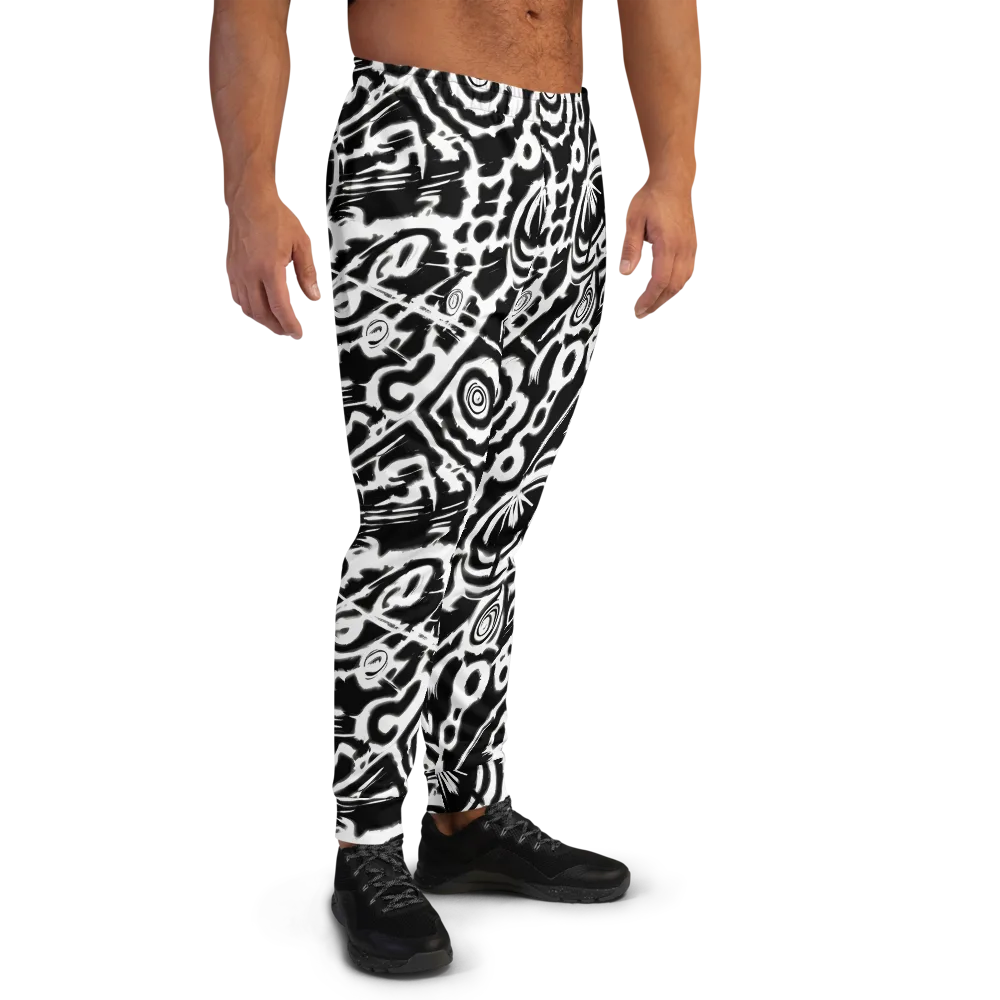 Abstract Undertow on Men's Joggers — Right
