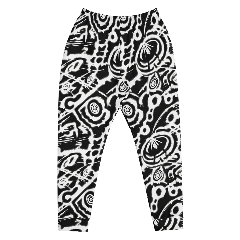 Abstract Undertow on Men's Joggers — Front