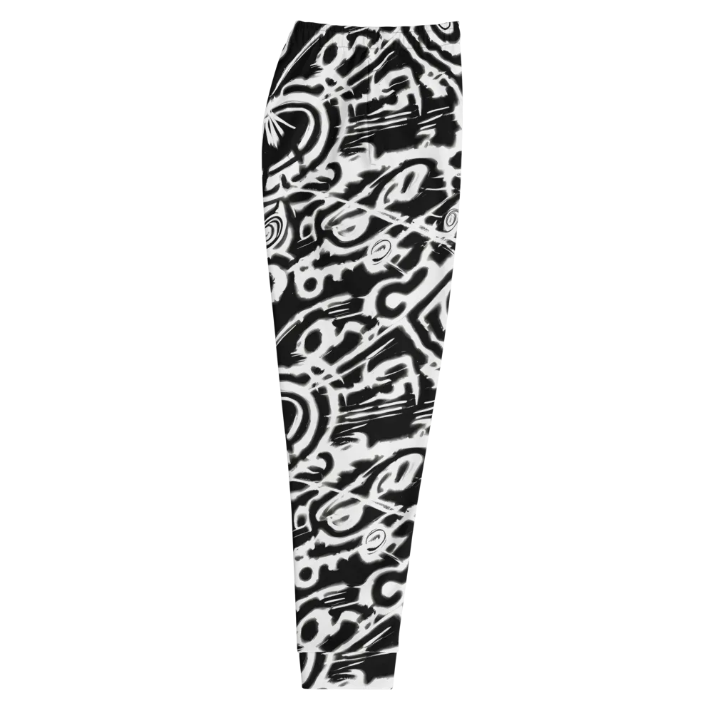 Abstract Undertow on Men's Joggers — Right