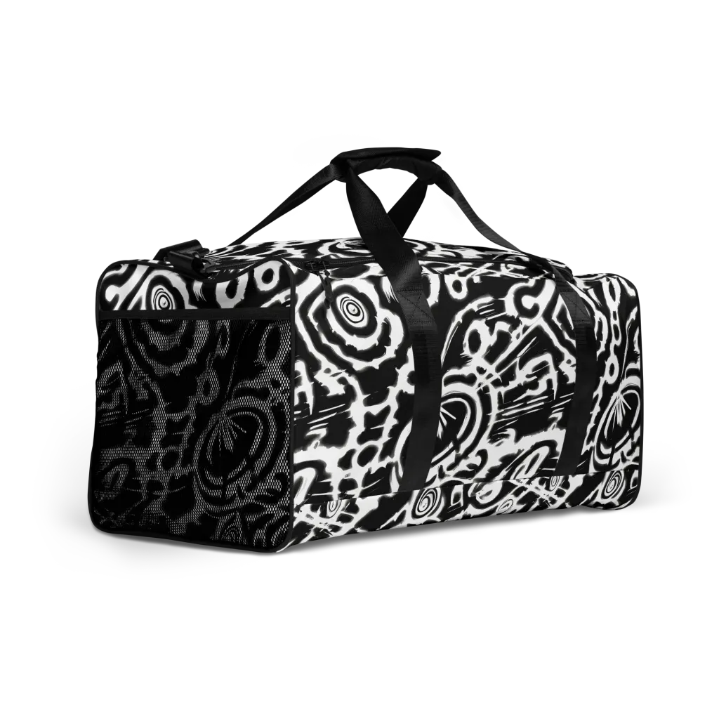 Abstract Undertow on Duffle Bag — Right Front
