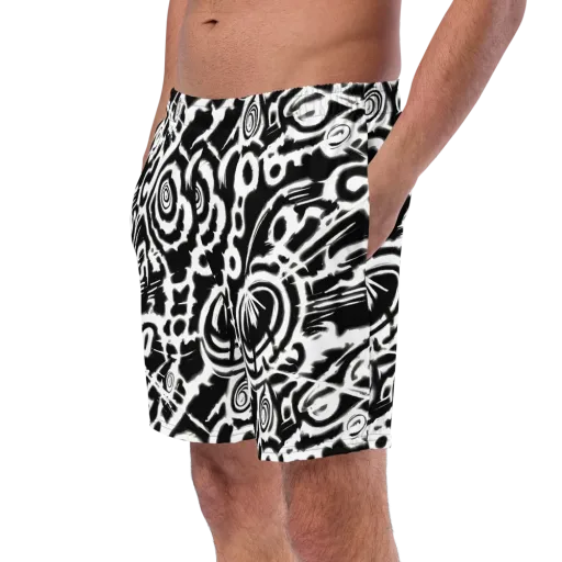 Abstract Undertow on a Swim Trunks