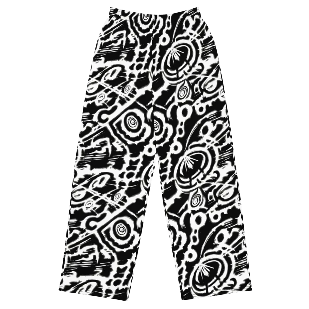 Abstract Undertow on Wide-Leg Pants — Front