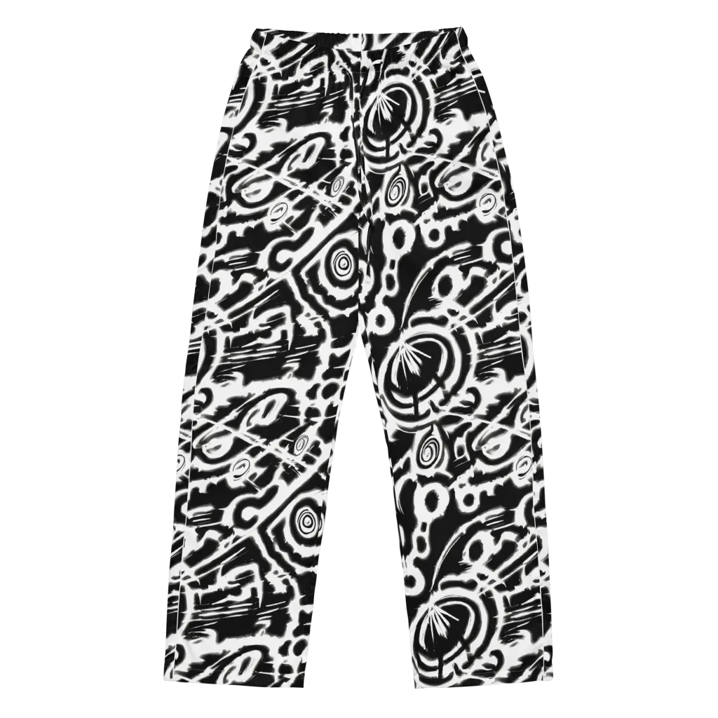 Abstract Undertow on Women's Pajama Pants — Front