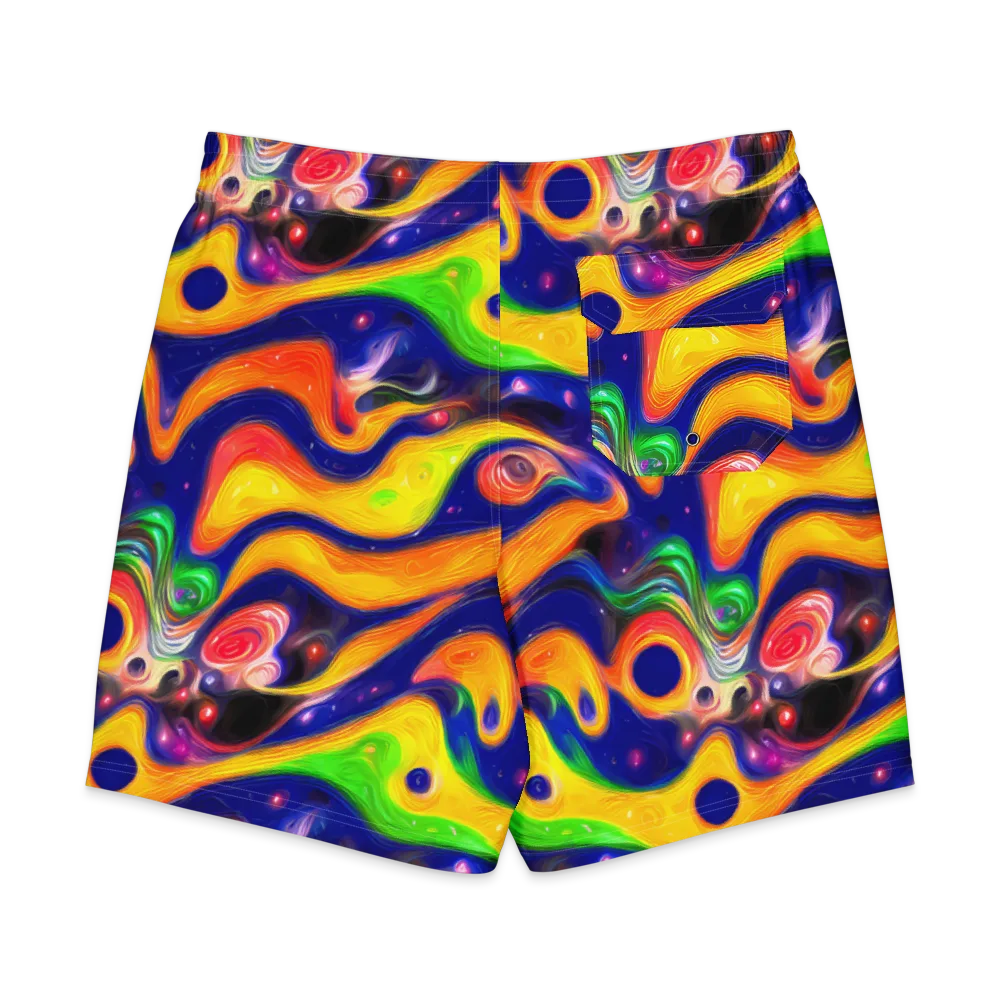 Prismatic Tidalwave on Men's Board Shorts — Back