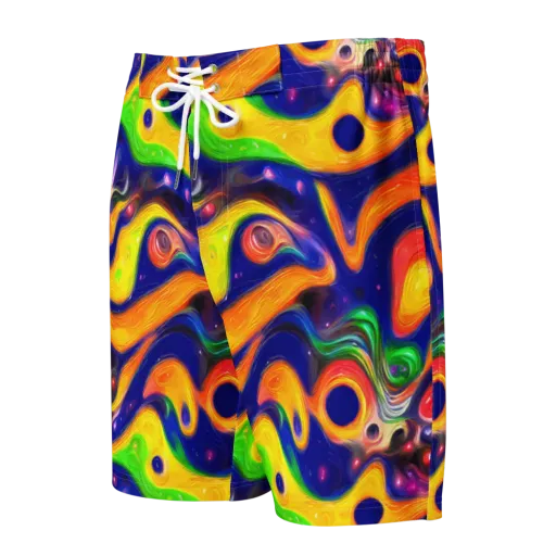 Prismatic Tidalwave on a Men's Board Shorts