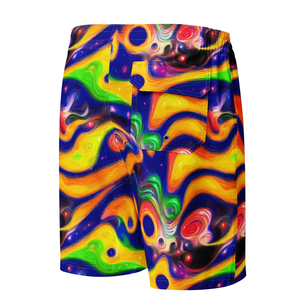 Prismatic Tidalwave on Men's Board Shorts — Back