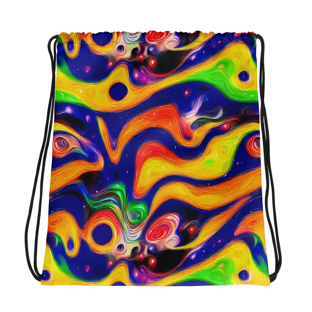 Prismatic Tidalwave on Drawstring Bag — Photo