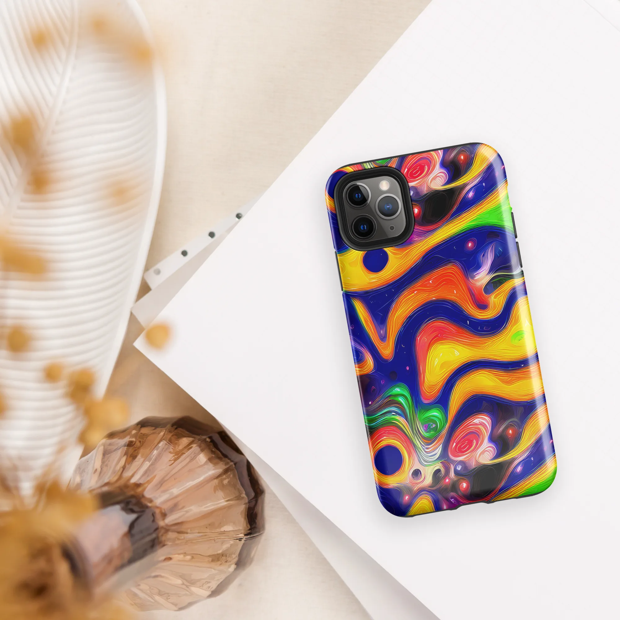 Prismatic Tidalwave on Tough Case for iPhone® — Front