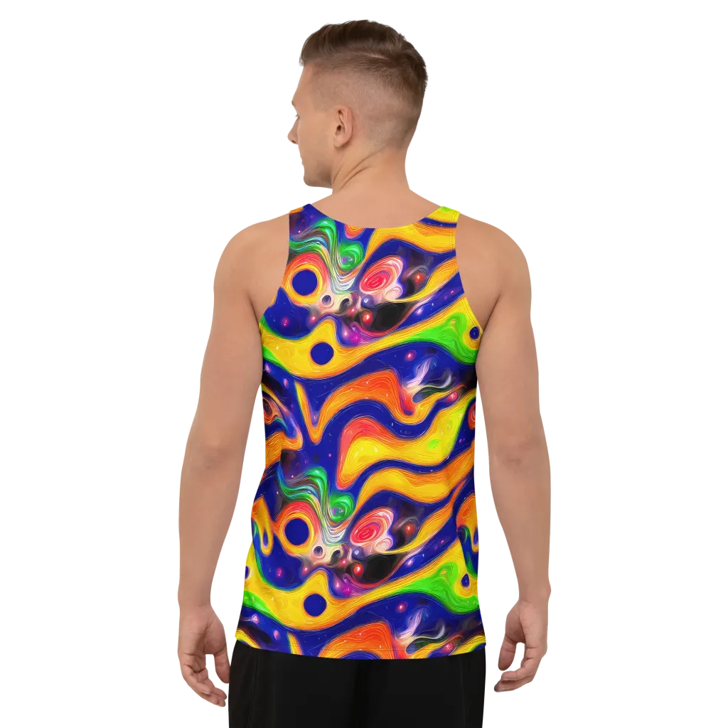 Prismatic Tidalwave on Men's Tank Top — Back