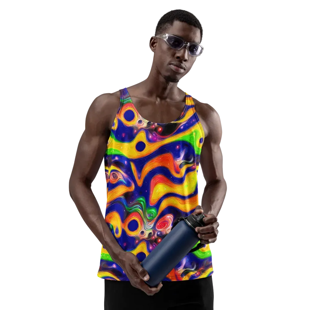 Prismatic Tidalwave on Men's Tank Top — Front