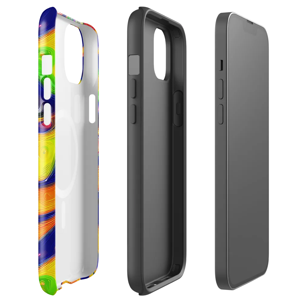 Prismatic Tidalwave on MagSafe Tough Case for iPhone® — Front