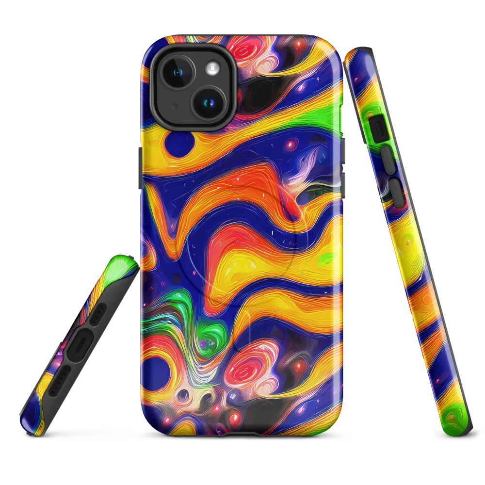 Prismatic Tidalwave on MagSafe Tough Case for iPhone® — Front