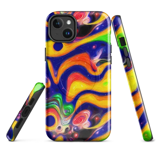 Prismatic Tidalwave on a MagSafe Tough Case for iPhone®