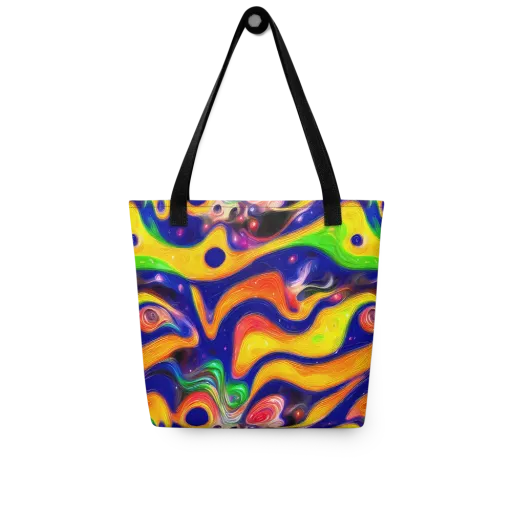 Prismatic Tidalwave on a Tote Bag
