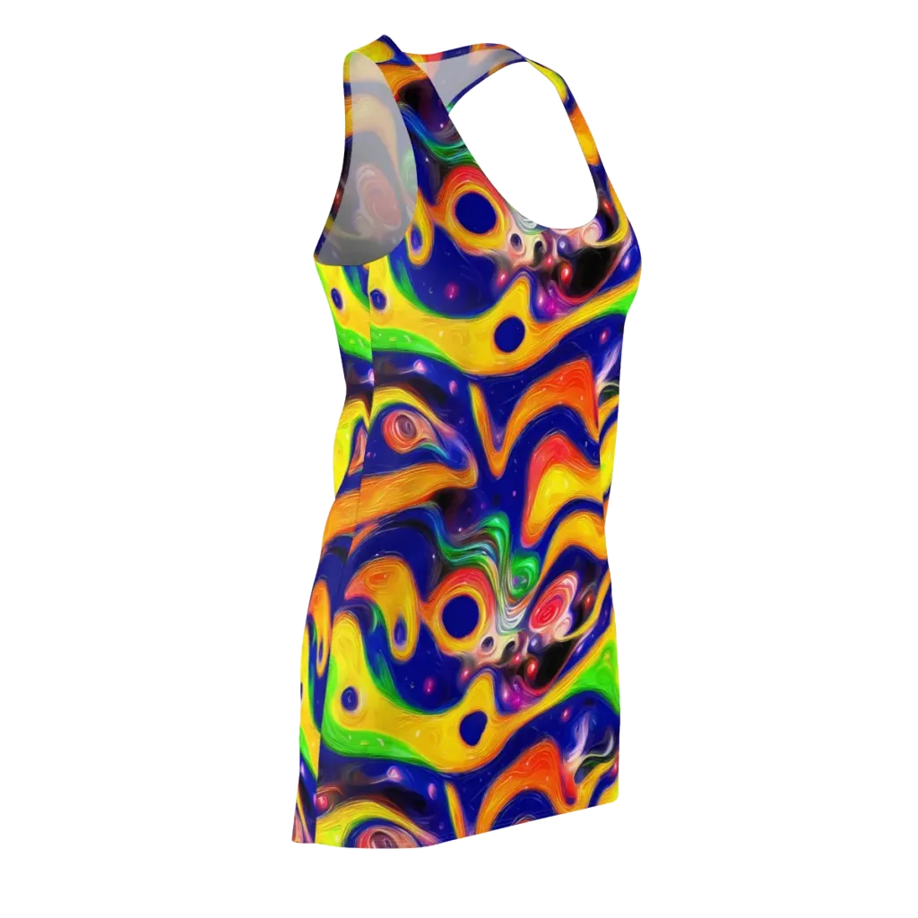 Prismatic Tidalwave on Racerback Dress — Front Side