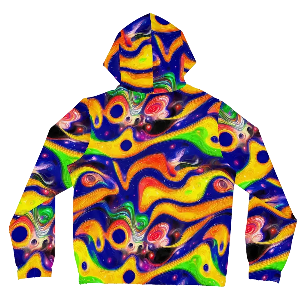 Prismatic Tidalwave on Women's Full-Zip Hoodie — Back