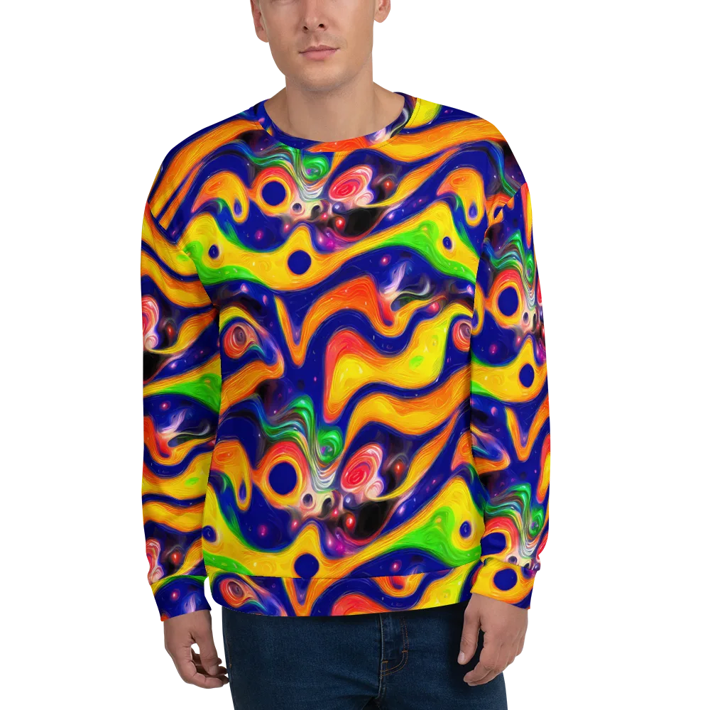 Prismatic Tidalwave on Sweatshirt — Front