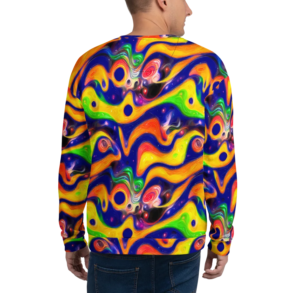 Prismatic Tidalwave on Sweatshirt — Back