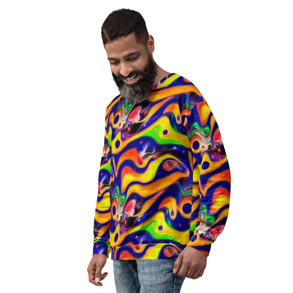 Prismatic Tidalwave on Sweatshirt — Left Front