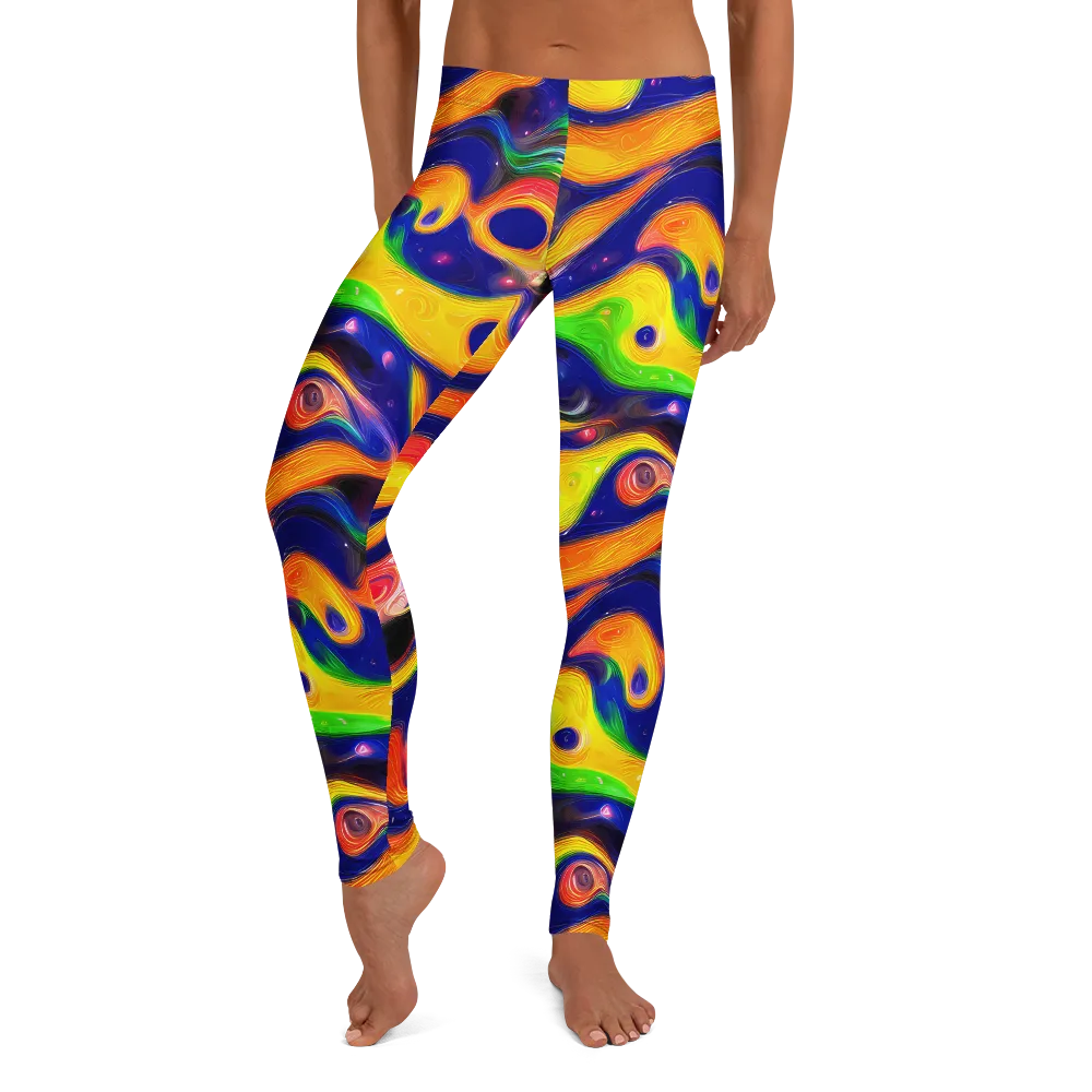 Prismatic Tidalwave on Leggings — Front