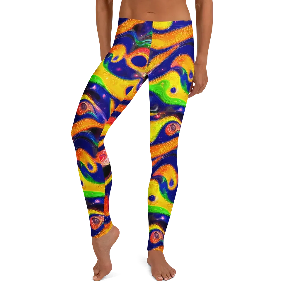 Prismatic Tidalwave on Leggings — Front