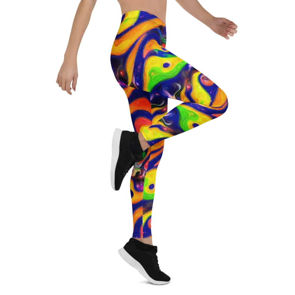 Prismatic Tidalwave on Leggings — Right