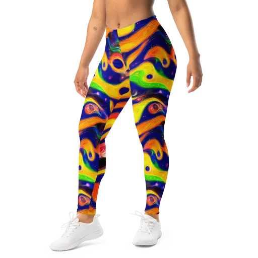 Prismatic Tidalwave on a Leggings