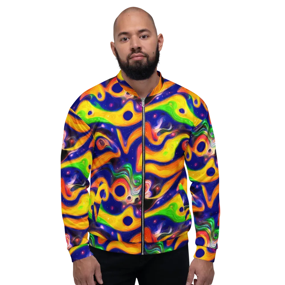 Prismatic Tidalwave on Bomber Jacket — Front