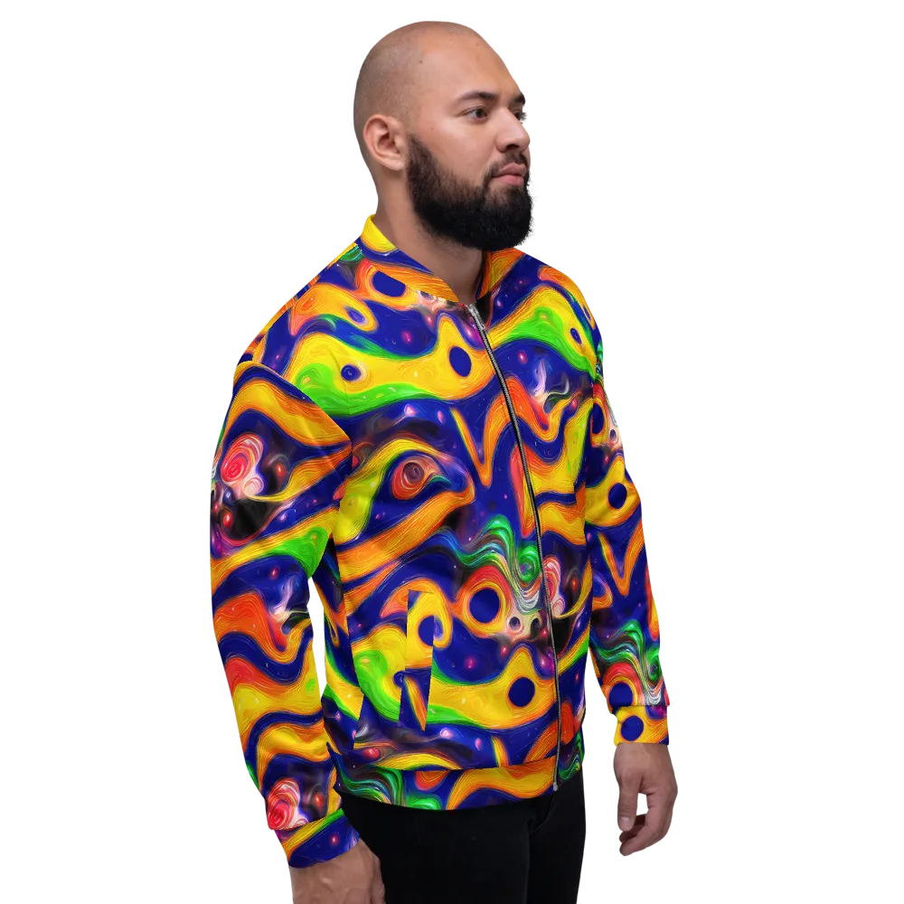 Prismatic Tidalwave on Bomber Jacket — Right