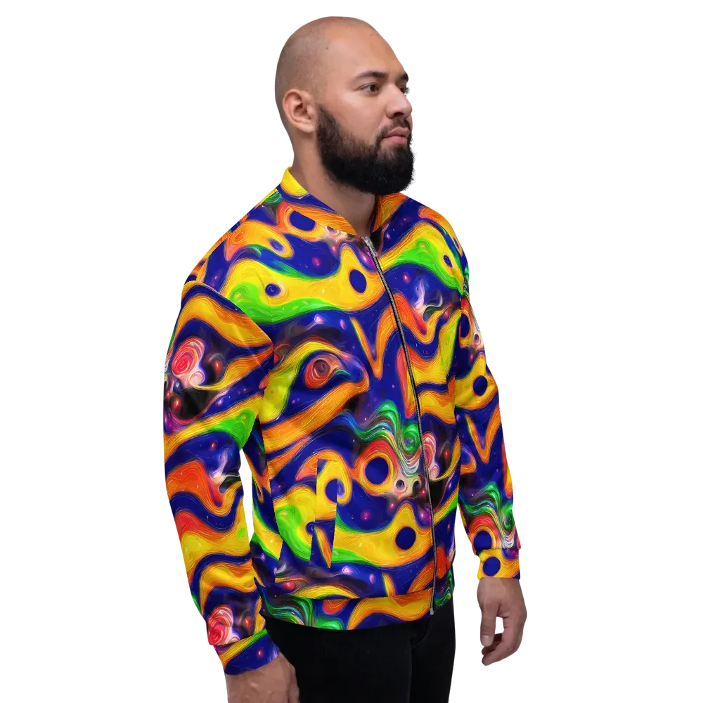 Prismatic Tidalwave on Bomber Jacket — Right