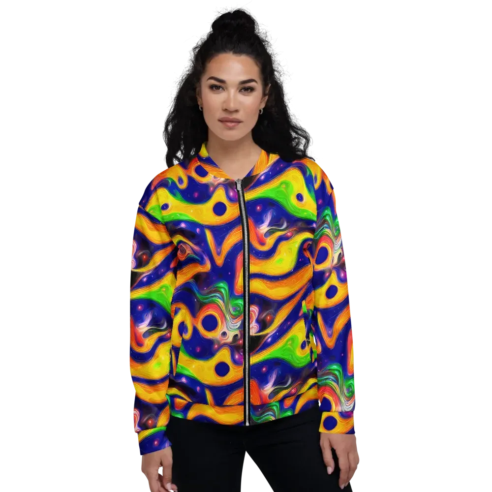 Prismatic Tidalwave on Bomber Jacket — Front